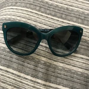 Teal authentic Salvatore ferragamo sunglasses